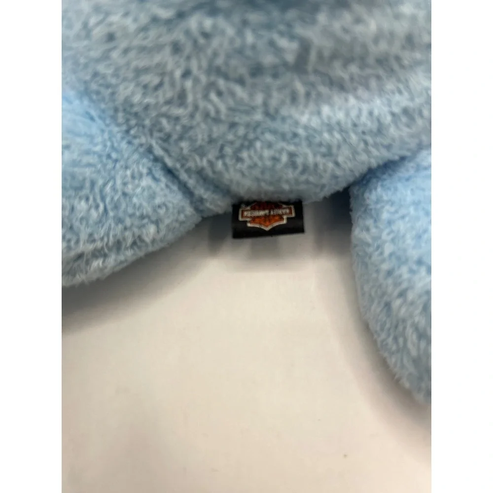 Blue Harley Davidson Bear‎ Plush with White Cap 2003 Official Licensed Product